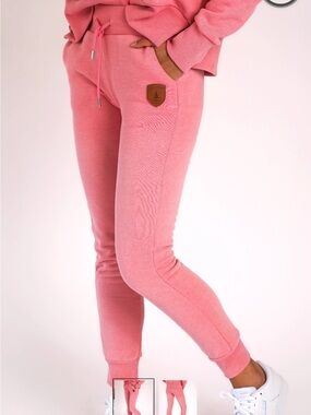 Wanakome Coral Pink Drawstring Jogger Pants